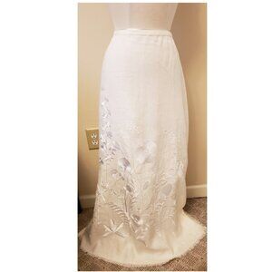 Armand Ventilo France Floral Embroidered Maxi Skirt Size-EU 46/US L